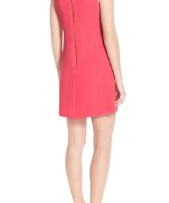 Adrianna Papell - 11247300 Sleeveless Zipper Back Solid Crepe Dress