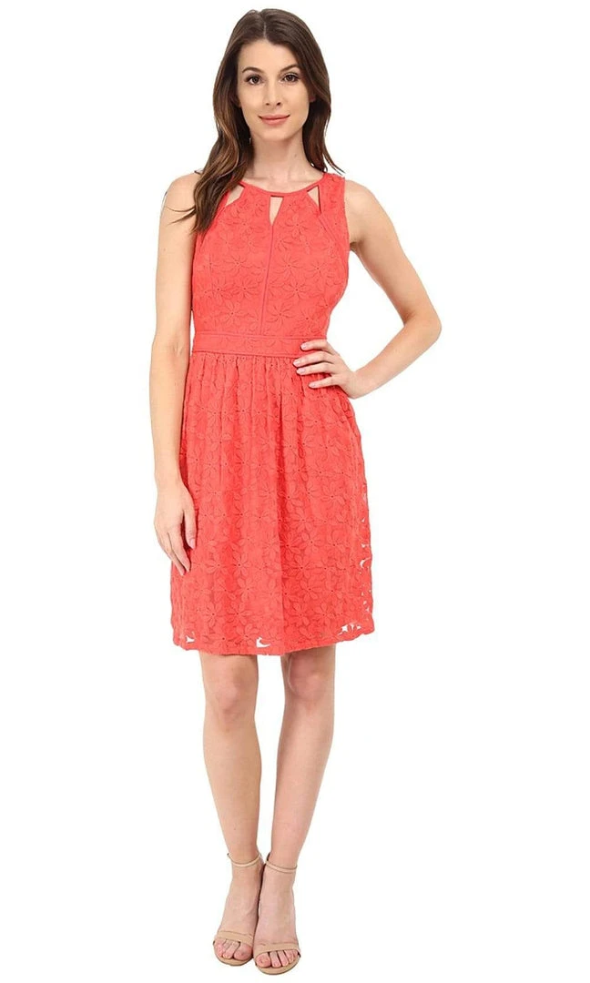 Adrianna Papell - 12245720 Sleeveless Split Lace Dress Homecoming Dresses 3 Adrianna Papell - 12245720 Sleeveless Split Lace Dress Homecoming Dresses