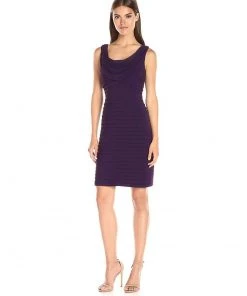 Adrianna Papell - 13261990 Jersey Cowl Neck Sheath Dress Cocktail Dresses
