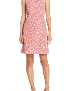 Adrianna Papell - 13262120 Embroidered Ladder Back Dress