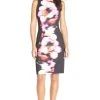Cocktail Dresses Adrianna Papell - 14248480 Floral Print Scuba Dress