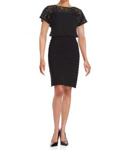 Adrianna Papell - 14249410 Illusion Jewel Sheath Dress