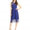 Adrianna Papell - 15250960 Bateau Neck Flare Lace Dress 1 Adrianna Papell - 15250960 Bateau Neck Flare Lace Dress