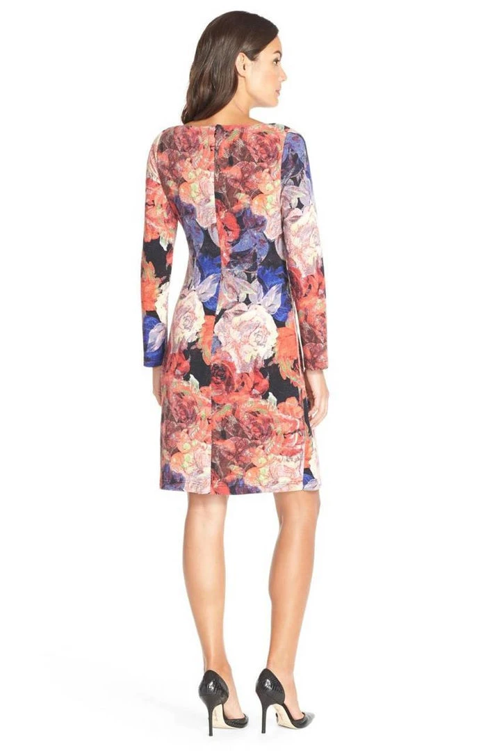 Cocktail Dresses Adrianna Papell - 15251270 Knot Front Long Sleeve Sheath Dress 4 Cocktail Dresses Adrianna Papell - 15251270 Knot Front Long Sleeve Sheath Dress