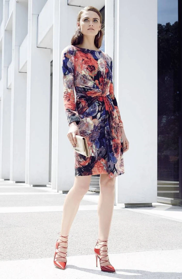 Cocktail Dresses Adrianna Papell - 15251270 Knot Front Long Sleeve Sheath Dress 5 Cocktail Dresses Adrianna Papell - 15251270 Knot Front Long Sleeve Sheath Dress