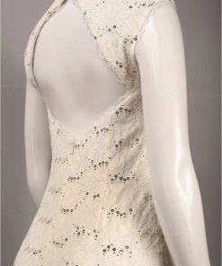 Formal Gowns Adrianna Papell - 231M44950 Cap Sleeve Sequined Lace Gown 7 Formal Gowns Adrianna Papell - 231M44950 Cap Sleeve Sequined Lace Gown