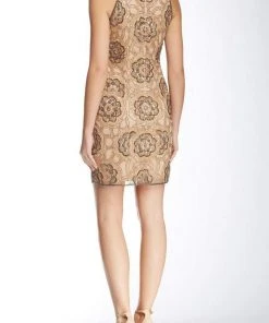 Adrianna Papell - 41897070 Embellished Jewel Sheath Dress