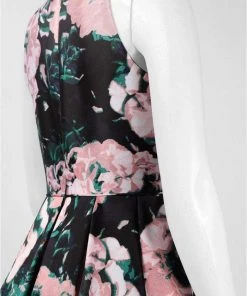 Adrianna Papell - 41911890 Floral Mikado Fit And Flare Cocktail Dress