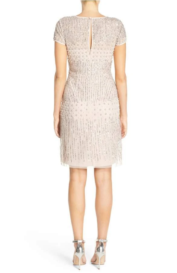 Cocktail Dresses Adrianna Papell - 41926810 Cap Sleeve Rivulet Beaded Sheath Dress 7 Cocktail Dresses Adrianna Papell - 41926810 Cap Sleeve Rivulet Beaded Sheath Dress