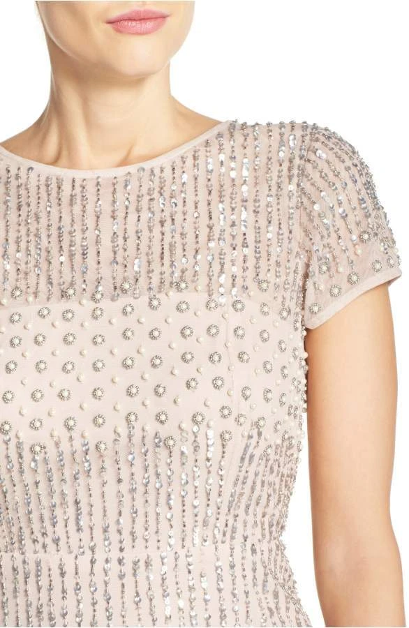 Cocktail Dresses Adrianna Papell - 41926810 Cap Sleeve Rivulet Beaded Sheath Dress 8 Cocktail Dresses Adrianna Papell - 41926810 Cap Sleeve Rivulet Beaded Sheath Dress