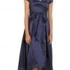Cocktail Dresses Adrianna Papell - 81917430 Ruched Taffeta High-Low Gown