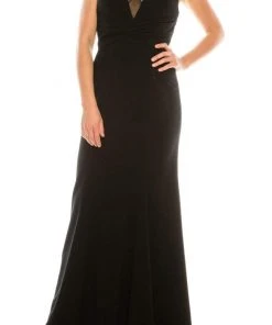 Formal Gowns Adrianna Papell - 91884490 V-Neck Long Dress