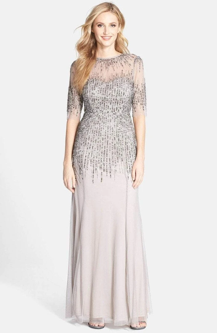 Adrianna Papell - 91896950 Embellished Illusion Jewel Sheath Gown Formal Gowns 7 Adrianna Papell - 91896950 Embellished Illusion Jewel Sheath Gown Formal Gowns