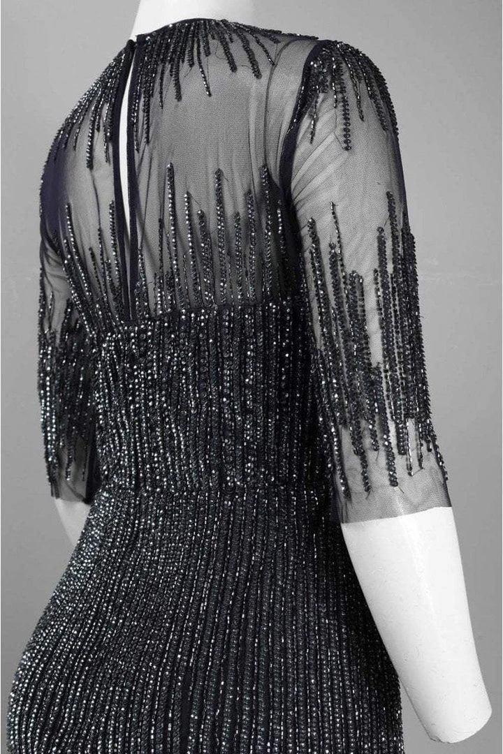 Adrianna Papell - 91896950 Embellished Illusion Jewel Sheath Gown Formal Gowns 5 Adrianna Papell - 91896950 Embellished Illusion Jewel Sheath Gown Formal Gowns