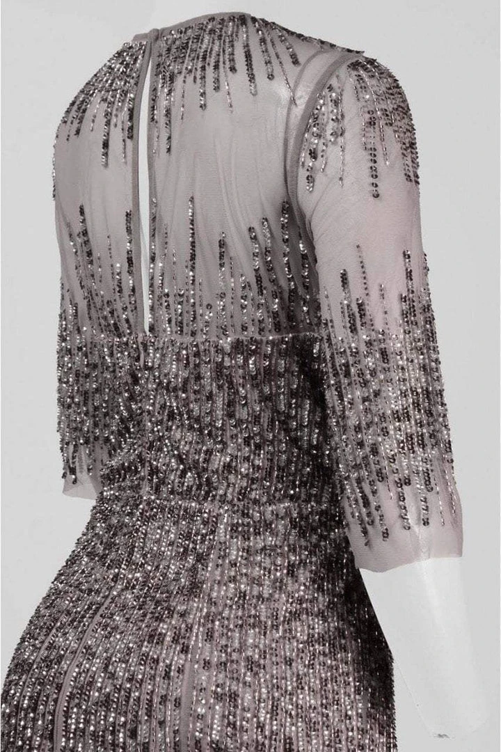 Adrianna Papell - 91896950 Embellished Illusion Jewel Sheath Gown Formal Gowns 9 Adrianna Papell - 91896950 Embellished Illusion Jewel Sheath Gown Formal Gowns