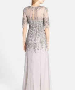 Adrianna Papell - 91896950 Embellished Illusion Jewel Sheath Gown Formal Gowns 15 Adrianna Papell - 91896950 Embellished Illusion Jewel Sheath Gown Formal Gowns