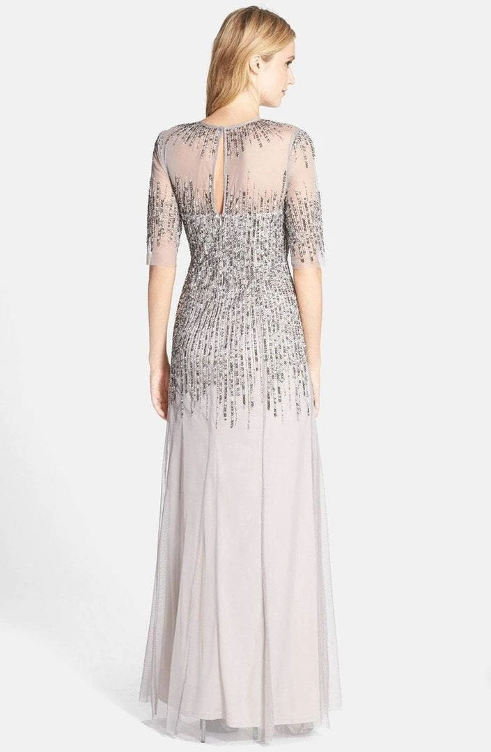 Adrianna Papell - 91896950 Embellished Illusion Jewel Sheath Gown Formal Gowns 8 Adrianna Papell - 91896950 Embellished Illusion Jewel Sheath Gown Formal Gowns