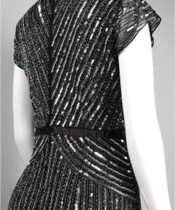 Formal Gowns Adrianna Papell - 92868950 Cap Sleeve Sequined Mesh A-Line Gown 11 Formal Gowns Adrianna Papell - 92868950 Cap Sleeve Sequined Mesh A-Line Gown