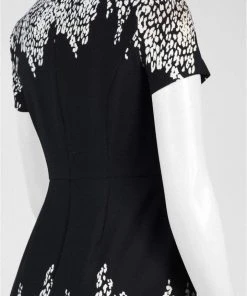 Adrianna Papell - AP1D100220 Printed Bateau A-line Dress Cocktail Dresses