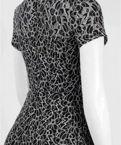 Cocktail Dresses Adrianna Papell - AP1D100323 Floral Lace Jewel Sheath Dress