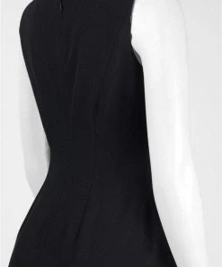 Cocktail Dresses Adrianna Papell - AP1D100506 Sleeveless Bateau Crepe Dress