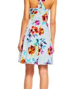 Adrianna Papell - AP1D100808 Floral Print Empire A-Line Dress