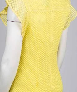 Adrianna Papell - AP1D102069 Ruffled Diamond Embroidered Dress