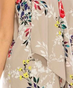 Adrianna Papell - AP1D102209 Floral High Low Dress Cocktail Dresses