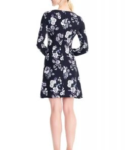 Cocktail Dresses Adrianna Papell - AP1D102578 Floral Faux Wrap Cocktail Dress
