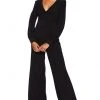 Adrianna Papell - AP1D102822 Bishop Sleeve Surplice Bodice Jumpsuit Plus Size Dresses 1 Adrianna Papell - AP1D102822 Bishop Sleeve Surplice Bodice Jumpsuit Plus Size Dresses
