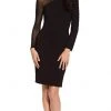 Adrianna Papell - AP1D103839 Long Sleeve Ribbed Fitted Dress