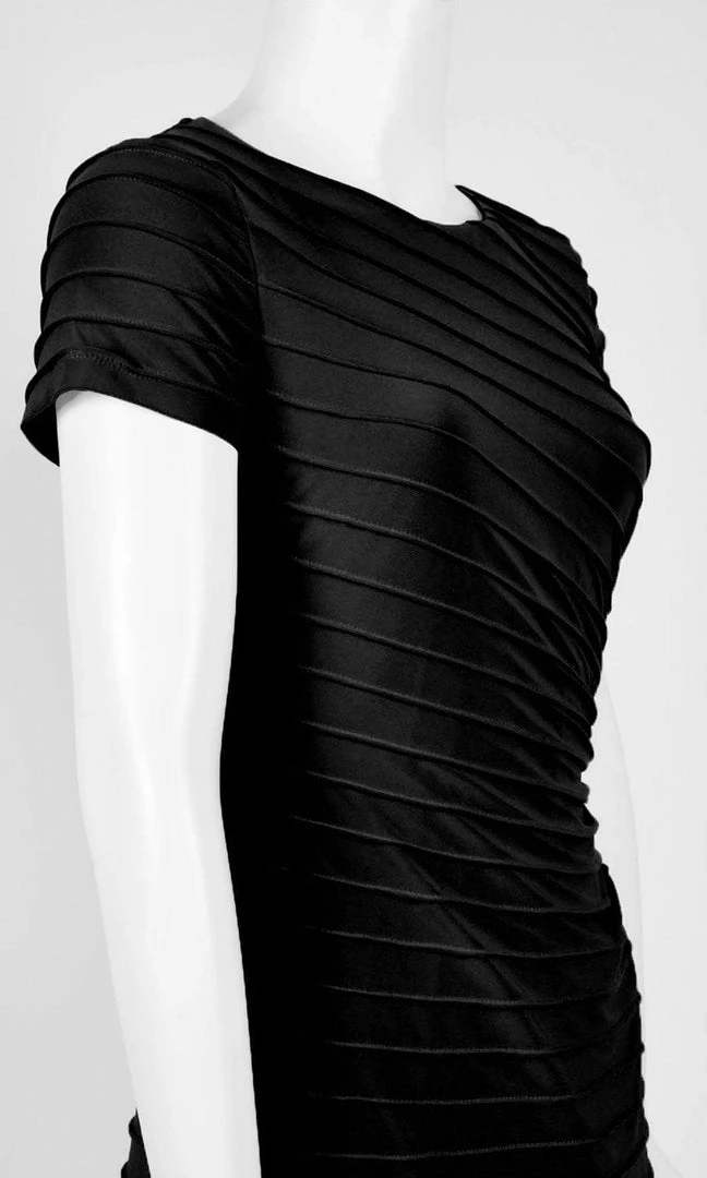 Adrianna Papell - AP1D103892 Jewel Neck Piping Detailed Dress Cocktail Dresses 11 Adrianna Papell - AP1D103892 Jewel Neck Piping Detailed Dress Cocktail Dresses