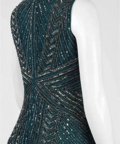 Cocktail Dresses Adrianna Papell - AP1E200188 Geometrically Sequined Dress 11 Cocktail Dresses Adrianna Papell - AP1E200188 Geometrically Sequined Dress