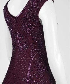 Adrianna Papell - AP1E200211 Sequined Keyhole Trumpet Gown 7 Adrianna Papell - AP1E200211 Sequined Keyhole Trumpet Gown