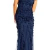 Adrianna Papell - AP1E200980 Embellished Illusion Bateau Sheath Dress Formal Gowns