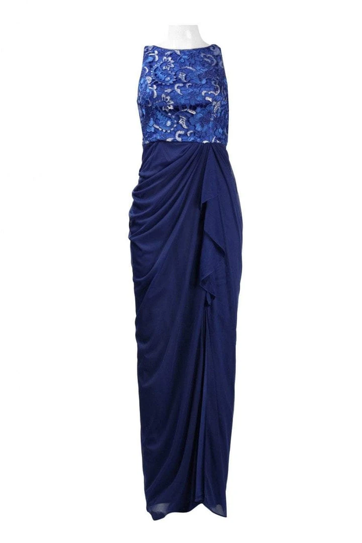 Adrianna Papell - AP1E201669 Floral Lace Bateau Jersey Sheath Dress Formal Gowns 5 Adrianna Papell - AP1E201669 Floral Lace Bateau Jersey Sheath Dress Formal Gowns