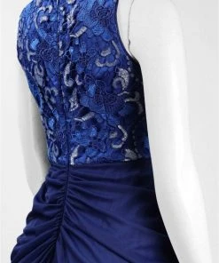 Adrianna Papell - AP1E201669 Floral Lace Bateau Jersey Sheath Dress Formal Gowns 9 Adrianna Papell - AP1E201669 Floral Lace Bateau Jersey Sheath Dress Formal Gowns