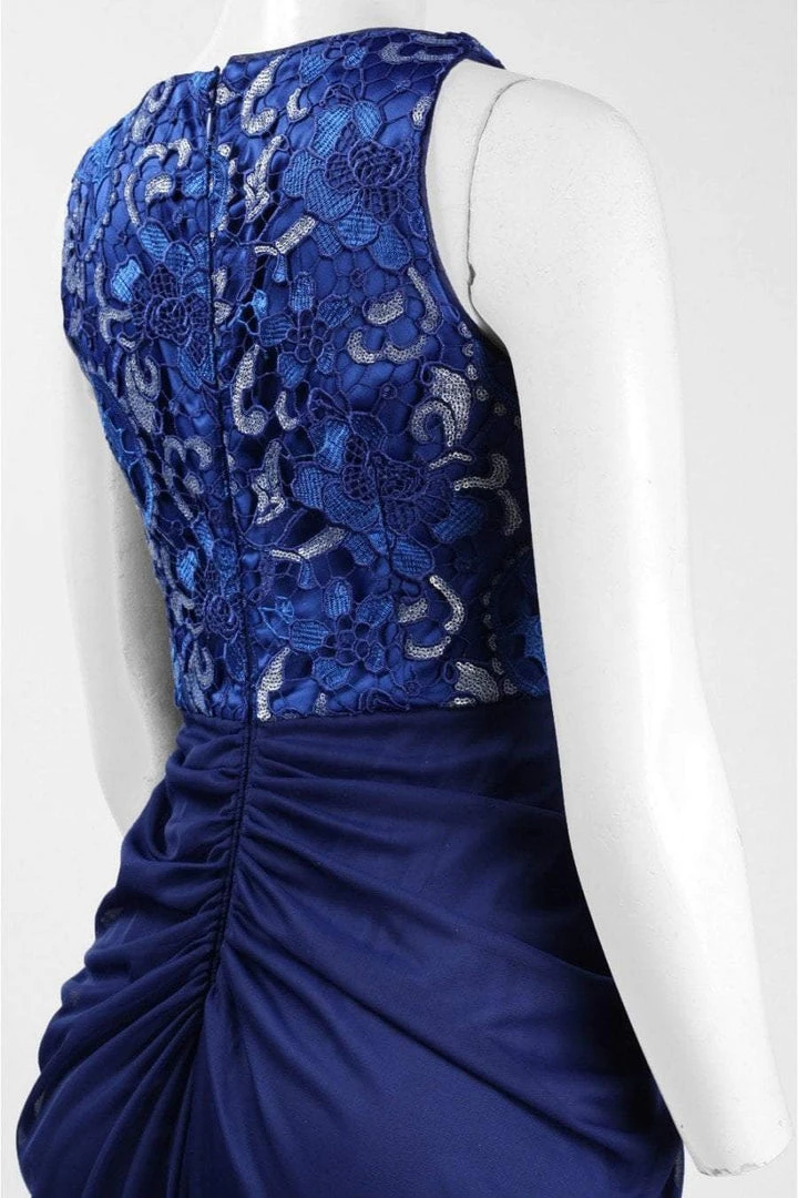 Adrianna Papell - AP1E201669 Floral Lace Bateau Jersey Sheath Dress Formal Gowns 6 Adrianna Papell - AP1E201669 Floral Lace Bateau Jersey Sheath Dress Formal Gowns