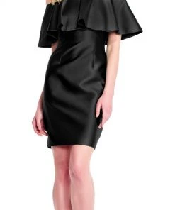 Cocktail Dresses Adrianna Papell - AP1E201683 Off-Shoulder Mikado Sheath Dress 10 Cocktail Dresses Adrianna Papell - AP1E201683 Off-Shoulder Mikado Sheath Dress