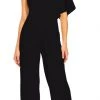 Plus Size Dresses Adrianna Papell - AP1E201788 One Shoulder Asymmetrical Cape Jumpsuit