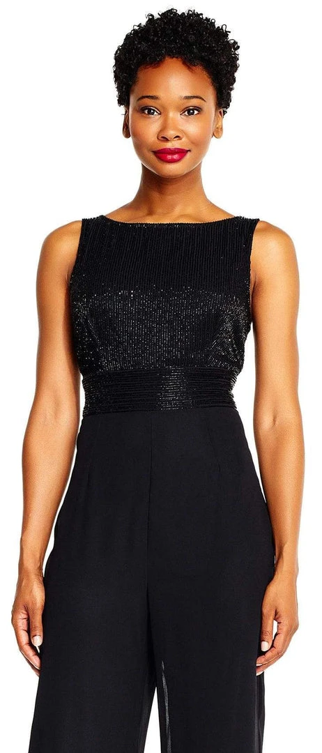 Plus Size Dresses Adrianna Papell - AP1E202207 Beaded Sleeveless Bateau Jumpsuit 6 Plus Size Dresses Adrianna Papell - AP1E202207 Beaded Sleeveless Bateau Jumpsuit