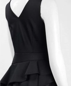 Adrianna Papell - AP1E202233 Sleeveless Layered Peplum Gown