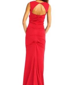 Adrianna Papell - AP1E202255 Sleeveless Square Neckline Sheath Dress Formal Gowns