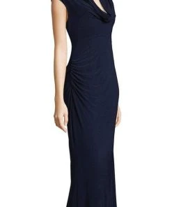 Adrianna Papell - AP1E202962 Cowl Fitted Evening Dress
