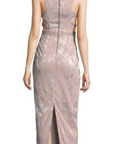 Adrianna Papell - AP1E203063 Pleated Jewel Metallic Knit Column Dress 7 Adrianna Papell - AP1E203063 Pleated Jewel Metallic Knit Column Dress