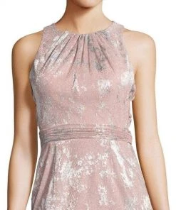 Adrianna Papell - AP1E203063 Pleated Jewel Metallic Knit Column Dress 9 Adrianna Papell - AP1E203063 Pleated Jewel Metallic Knit Column Dress