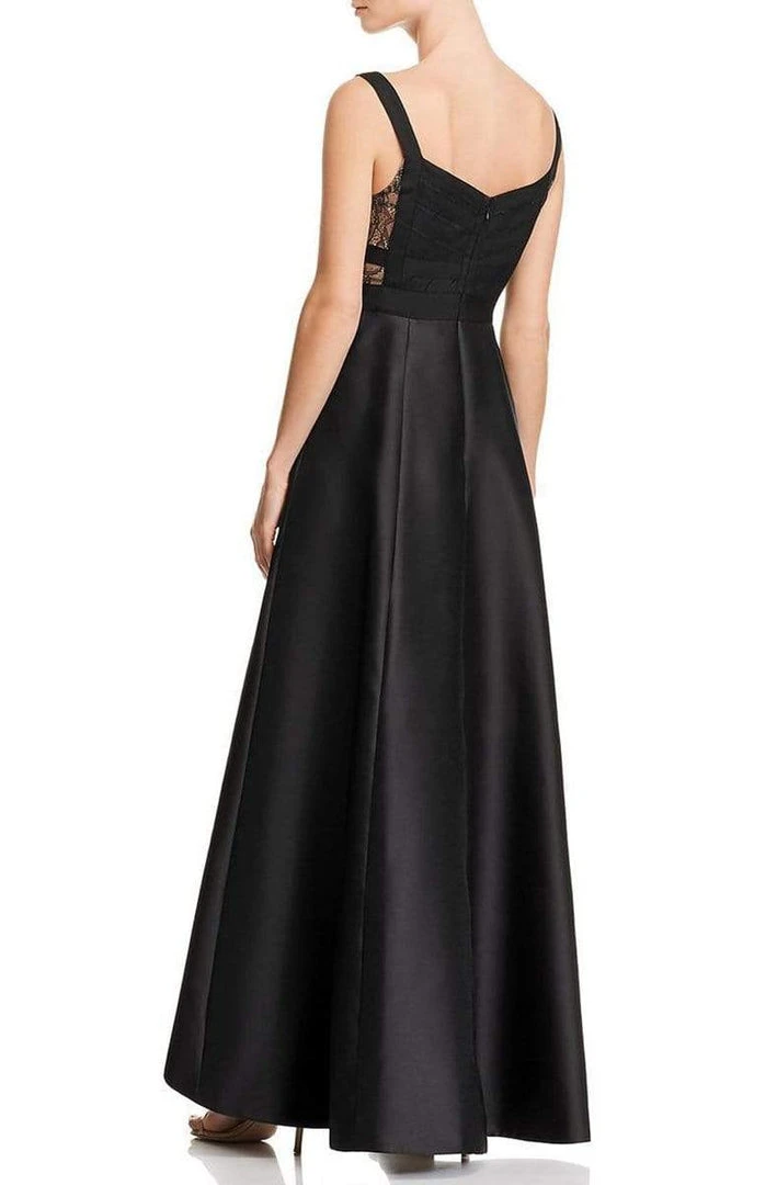 Adrianna Papell - AP1E203192 Wide V-Neck Pleated A-Line High Low Dress Formal Gowns 4 Adrianna Papell - AP1E203192 Wide V-Neck Pleated A-Line High Low Dress Formal Gowns