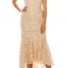 Adrianna Papell - AP1E203392 Lace V-Neck Dress
