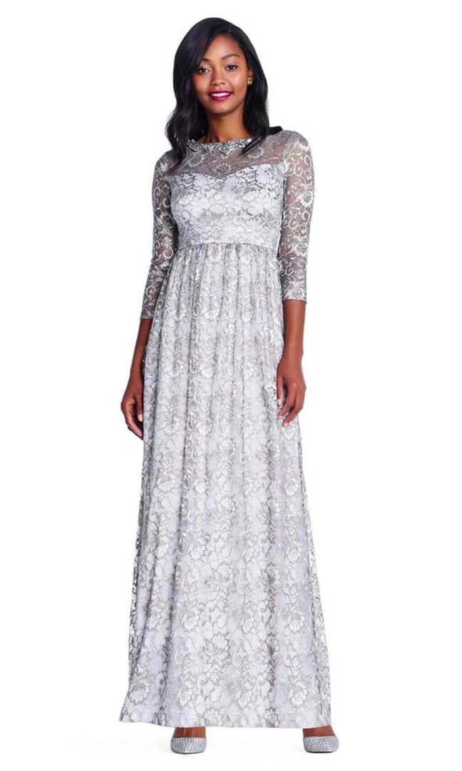 Formal Gowns Adrianna Papell - AP1E203486 Lace Evening Dress 3 Formal Gowns Adrianna Papell - AP1E203486 Lace Evening Dress