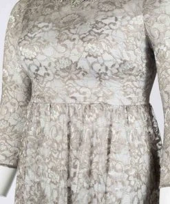 Formal Gowns Adrianna Papell - AP1E203486 Lace Evening Dress 10 Formal Gowns Adrianna Papell - AP1E203486 Lace Evening Dress